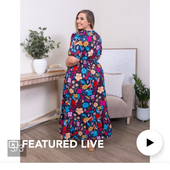 Retro Floral Print Maxi Dress - Picture 3 of 7